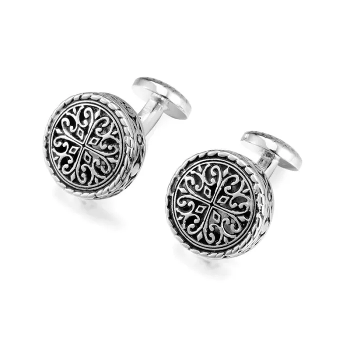 Elegant Vintage round cufflinksCufflinks