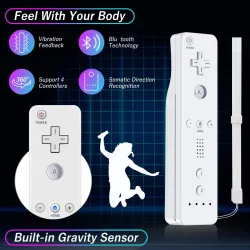 2 in 1 wireless remote - motion plus / Nunchuck - for Nintendo Wii / Wii U JoystickControllers