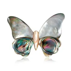 Shell butterfly - elegant broochBrooches