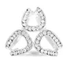 Crystal scarf clip - buckleBrooches