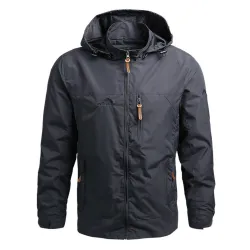 Hooded men's windbreaker - jacketJackets