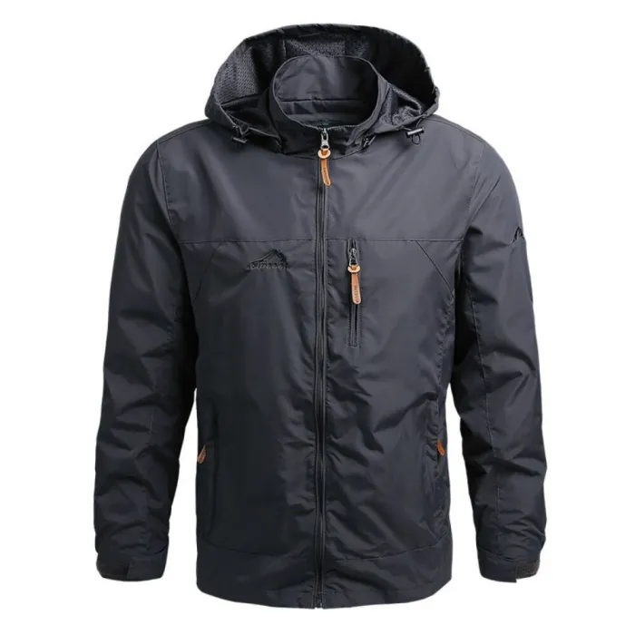 Hooded men's windbreaker - jacketJackets