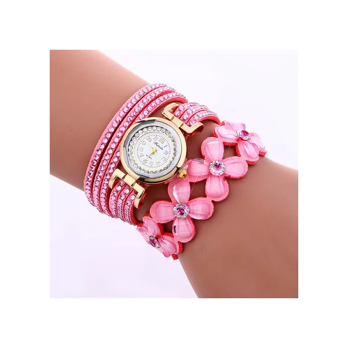 Multilayer crystal bracelet - with watchBracelets