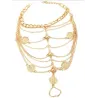 Multi layer anklet - metal coinsAnklets