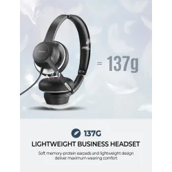 Mpow HC6 - USB wired headset - headphones with microphone - 3.5mmEar- & Headphones