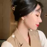 Elegant golden round earrings - multiple circlesEarrings