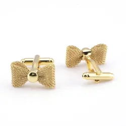Metal cufflinks - bowknot shapedCufflinks