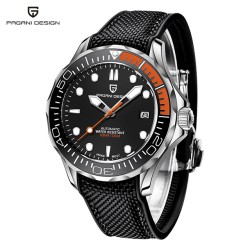PAGANI DESIGN - fashion automatic watch - nylon strap - orangeWatches