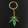 Metal keychain with maple leaf pendantKeyrings