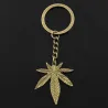 Metal keychain with maple leaf pendantKeyrings