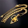 Africa map / lion pendant - with necklaceNecklaces