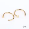 Nose hoop ring - body piercing - stainless steel - 2 piecesPiercings