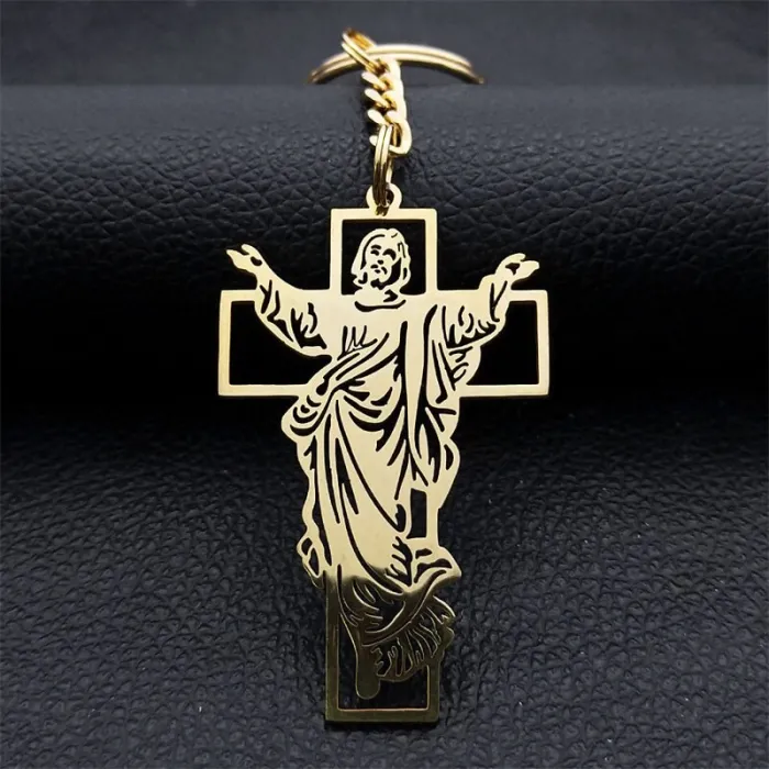 Jesus / cross - metal keychainKeyrings