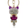 Crystal cat - keychainKeyrings