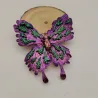 Colorful butterfly / God of war - gold plated vintage broochBrooches
