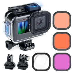 Waterproof case with filters for GoPro Hero 9 - 10 - 11 - protective HousingLenses & filters