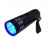 Mini UV flashlight - waterproof - 9 LEDTorches