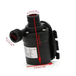 Mini brushless water pump - submersible motor - 800L/H 5m - 12V / 24VPumps
