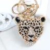 Crystal leopard head - keychainKeyrings