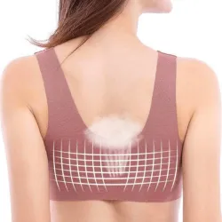 Sexy lace bra - wire-free - push-up - with adjustable front buckleLingerie