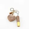 Diamond heart keychain - with fashionable lanyard mini perfume bottlePerfumes