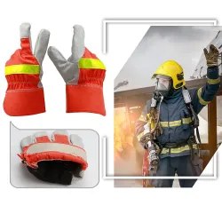 Fire Proof Heat Flame Resistant Protective Gloves With Reflective StrapElectronics & Tools