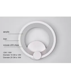12W 16W LED Modern Wall Mounted Light LampWall lights