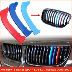BMW 3 series E90 E91 grille stripe cover set 3 pcsGrilles