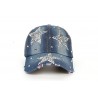Fashionable cotton / jeans baseball cap with rhinestones starsHats & Caps
