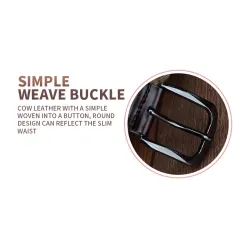 Genuine leather belt with flower motifBelts