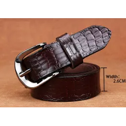 Crocodile design - genuine leather beltBelts