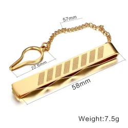 Elegant Tie Clip ClampCufflinks