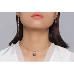 Asymmetry Star String Long EarringsEarrings