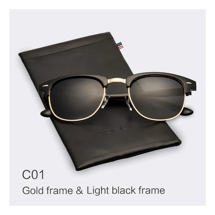 Classic Half Metal Polarized Sunglasses UnisexSunglasses