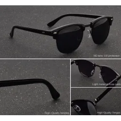 Classic Half Metal Polarized Sunglasses UnisexSunglasses