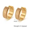 Round Gold Hoops EarringsEarrings