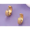 Round Gold Hoops EarringsEarrings