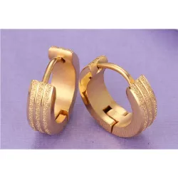Round Gold Hoops EarringsEarrings