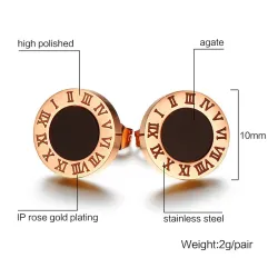 Roman numerals letters stud earringsEarrings