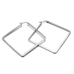 Silver - big geometric earringsEarrings