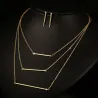 3 Layer Necklace & Earrings Jewellery SetJewellery Sets