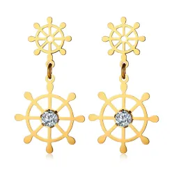 Hollow Rudder Design Drop EarringsEarrings