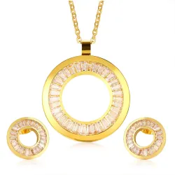 Rhinestone Gold Jewellery SetJewellery Sets