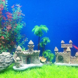 Fish Tank Aquarium Resin Castle Tower OrnamentAquarium
