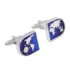 World map design cufflinksCufflinks