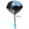 Hand throwing parachute with mini soldier - toy kite