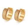 Round Gold Hoops EarringsEarrings