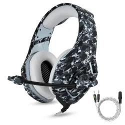 PS4 PC Computer Xbox One - camouflage headphones - headset with microphoneEar- & Headphones