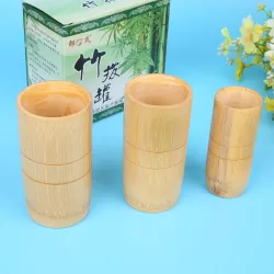 Traditional Chinese Bamboo Suction Cups Acupuncture Anti Cellulite Massage Set 3pcsMassage