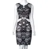 Elegant vintage floral print midi dressDresses